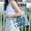 Promo PVC Plastic Shopping Handle Bag, Handling clear pvc blanket bags, handle reusable clear vinyl pvc cosmetic bags for shopping