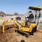Low price hydraulic Earth moving machinery excavator 1ton mini engine diesel excavator chinese hot sale