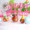 4Pcs/Pack Birthday Cake Candle Cute Hat Mini Bear Decoration Candle For Kid's Birthday Party Creative Scented Candle