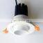 Hotel home engineering cob accessed spotlight high quality anti-glare modern simple installation black dimmable led downlight
