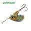 JOHNCOO Fishing Lure Spinner Bait Copper Spoon 5.6g 10g 14g Metal Bait Isca Artificial Pesca Hard Bait Fishing Tackle