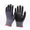 15Gauge Nylon Spandex Liner Nitrile Foam Coated Dotted Gloves with Dots EN388 4131X