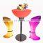 Waterproof Led Bar Table Led Furniture Garden Lights Led Outdoor Chair Set Glow Bar Rechargeable Led Furniture Bar Table