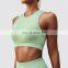Seamless High Neck Yoga Bras Wholesale Workout Fitness Push Up Sports Crop Tops