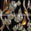 Custom Art Pendant Light Kitchen Decorative Glass Bubble Pendant Light Staircase Large Long Modern Luxury Led Crystal Chandelier