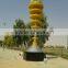 Famous stainless steel clock outdoor sculpture in Saudi Arabia