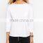 ladies o neck Pocket T-Shirt With Long Sleeves
