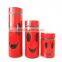 green canister set green glass jar food container