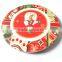 2016 New design round tea ceramic coaster wholesale for Christmas