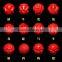 Red cinnabar zodiac pendant chinese zodiac pendants loose beads for jewelry making