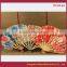 2015 House Decorative Gift Fabric Shell Shpe hand held fan for business present