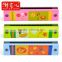 fashion small toy lovable green backgroud animal design harmonica 3 year's old kids toy musical instrument wooden mouth organ