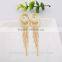 Fashion Simple Gold Chain Tassel Women Long Snake Chain Drop Earrings