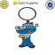 Free sample graceful custom colro cut out metal keychain