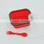 Wholesale Leakproof Portable with fork 1~3 Compartment Food Container Collapsible Air Tight Bento Lunch Box