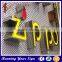 high lighting acrylic and stainless steel front lit led letters