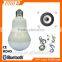 RGBW white colors change E27 LED music APP control speaker light bulb