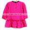 100% cotton pink baby dress baby tops girls skirt