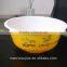 800ml customizable white disposable plastic bowl noodle hot soup