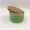 Various color small ceramic candy jar wholesale with bamboo lid                        
                                                Quality Choice