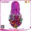 Exported Fancy Mixed Color Synthetic Cosplay Wigs Caps
