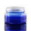 whole sale beauty supply cobalt blue glass jar