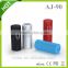 AJ90 wireless portable speaker for bicycle 2x5w long time music play 2000mAh battery bluetooth speaker