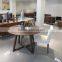 modern dining room table walnut color