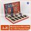 clamshell filp cosmetic display box with die cut foam