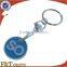 shopping keychain trolley coin holder with your own logo