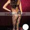 Temptlife Brand bodystocking Wholesale Satin Bodystocking With Faux Criss-Cross Cut Outs women sexy bodystocking