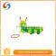 Promotional children's educational plastic dragging caterpillar tunnel toy