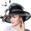 2015 Newest JunesYoung Women Black Sinmay Church Hat Wholesale