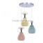 Creative Modern Restaurant Home Bar Hotel Colorful Ceramic Pendant Lights Warm Sweet Pendant Lamp Indoor Lighting Fixtures