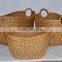 water hyacinth storage basket with iron frame 2015