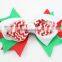 Lastest New Year Fashion X-mas Kids Boutique Hair Bow Baby Girl Christmas Decorative Bows With Clip