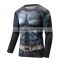 DC comics Long Sleeve tights T-Shirt Men Fitness Shirt Bat-man Bodybuilding 3D T Shirt