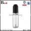5/7/8/10/12/15ml black color dropper press cap glass tube bottle made in china high quality transparent packaging