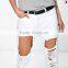 ripped jeans open knee girls fashion coat pant JXA104