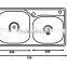 Top-Mount / Drop In Stainless Steel Double Bowl Kitchen Sink T102