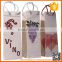 paper gift packaging bag for wine with handle