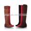 2015 New Pretty Women Over Knee Flat Boot Winter Warm Snow Shoe EUR Size 35-43 Free Shipping Leopard Boots