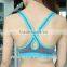 New custom nylon dry fit seamless padded fitness bra tube sport bra Yoga running