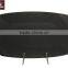 Black porcelain rectangular plate with tree line H10897