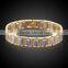 18K Gold Plated Health Care Wristband Accessory Double Line Magnet Prevent Radiation Antifatigue Two Design Mens Bracelets
