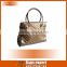 New arival wholesale shiny pu leather handbags tote bag for Lady 2016