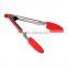 Custom kItchen tools set Silicone Handle 304 Stainless steel BBQ tong
