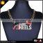 Hip Hop Design Letter Charms Necklace,Alloy Heels With Full Crystal and Enamel Necklace