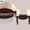 2*E14 Modern Glass Wall Lights Hotel Wall Sconce Lamp