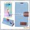 Jeans Cloth Leather Stand Case for Samsung Galaxy S6 edge G9250